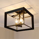 Smyth 3 Light 12 inch Matte Black Semi-flush Ceiling Light